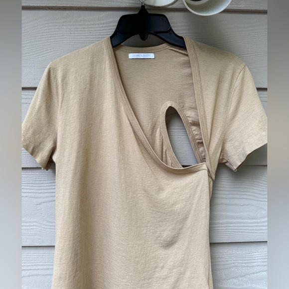 John Elliott Women's Supima Asymmetrical Tee - Picture 6 of 10